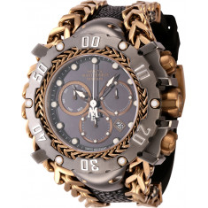 Invicta Men's 44627 Masterpiece Quartz Chronograph Khaki, Gunmetal Dial Watch
