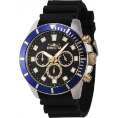 Invicta Men's 46082 Pro Diver Quartz Chronograph Black Dial Watch