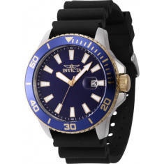 Invicta Men's 46092 Pro Diver Quartz 3 Hand Blue Dial Watch