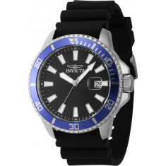 Invicta Men's 46130 Pro Diver Quartz 3 Hand Black Dial Watch
