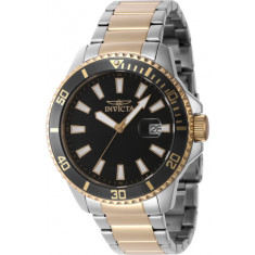 Invicta Men's 46141 Pro Diver Quartz 3 Hand Gold Dial Watch