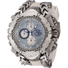 Invicta Men's 44569 Masterpiece Automatic Multifunction Platinum, White Dial Watch