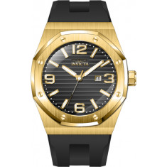 Invicta Men's 45776 Huracan Quartz 3 Hand Black Dial Watch