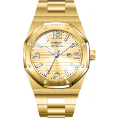 Invicta Men's 45782 Huracan Quartz 3 Hand Gold Dial Watch