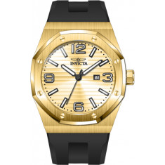 Invicta Men's 45775 Huracan Quartz 3 Hand Gold Dial Watch