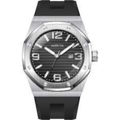 Invicta Men's 45772 Huracan Quartz 3 Hand Black Dial Watch