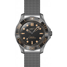 Invicta Men's 45979 Pro Diver Quartz 3 Hand Black Dial Watch