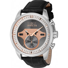 Invicta Men's 43612 Objet D Art Quartz Multifunction Rose Gold, Light Grey Dial Watch