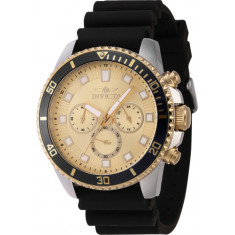 Invicta Men's 46128 Pro Diver Quartz Chronograph Gold Dial Watch