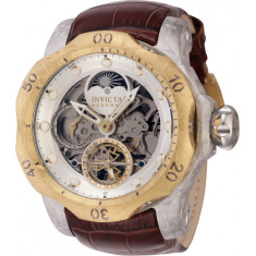 Invicta Men's 44430 Reserve Automatic 2 Hand Silver, Gold Dial Watch