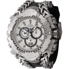Invicta Men's 44617 Masterpiece Quartz Chronograph Gunmetal, Silver Dial Watch