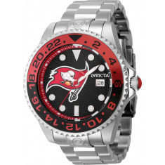 Invicta Men's 45040 NFL Tampa Bay Buccaneers Automatic 3 Hand Red, Orange, Black Dial Watch