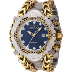 Invicta Men's 46222 Gladiator Automatic 3 Hand Silver, Blue Dial Watch