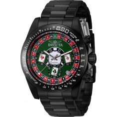 Invicta Men's 44645 Speedway  Quartz Chronograph Green Dial Watch