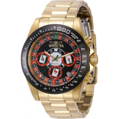 Invicta Men's 44644 Speedway Quartz Chronograph Black Dial Watch