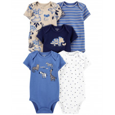 Body Infantil - Tamanho 6M - Carters - Kit com 5