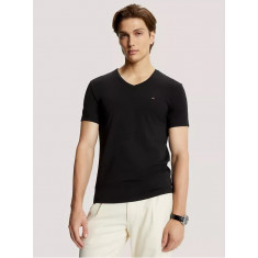 T-Shirt Slim FIT Sólida com decote  em V - Tommy Hilfiger - Tam. M