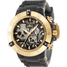 Invicta Men's 37327 Subaqua  Quartz Chronograph Black, White, Gold Dial Watch