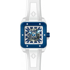 Invicta Men's 44007 Cuadro Mechanical 3 Hand Dark Blue, White Dial Watch