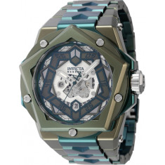 Invicta Men's 44106 Helios Automatic 3 Hand Green, Silver Dial Watch