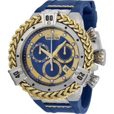 Invicta Men's 35581 Bolt Quartz Chronograph Blue, Gold Dial Watch