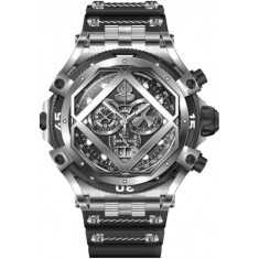 Invicta Men's 37177 Pro Diver Quartz Chronograph Silver, Black Dial Watch