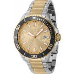 Invicta Men's 46073 Pro Diver Quartz 3 Hand Gold Dial Watch