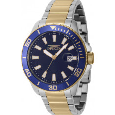 Invicta Men's 46071 Pro Diver  Quartz 3 Hand Blue Dial Watch