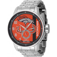 Invicta Men's 45139 NFL Denver Broncos Quartz Orange, White, Blue Dial Watch