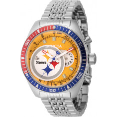Invicta Men's 44992 NFL Pittsburgh Steelers Quartz Multifunction Yellow Dial Watch