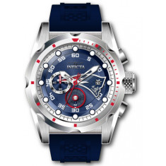 Invicta Men's 45522 NFL New England Patriots Quartz Multifunction Red, Silver, White, Blue Dial Watch