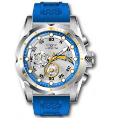 Invicta Men's 45540 NFL Los Angeles Chargers Quartz Multifunction Yellow, Silver, White, Blue, Black Dial Watch