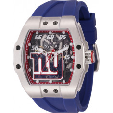 Invicta Men's 45060 NFL New York Giants Automatic Multifunction Transparent, Red Dial Watch