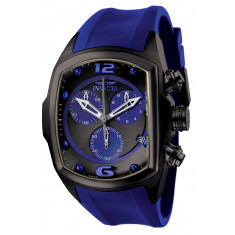 Invicta Men's 6729 Lupah Quartz Chronograph Black, Blue Dial Watch
