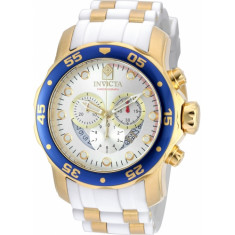 Invicta Men's 20293 Pro Diver Quartz Chronograph Silver Dial Watch
