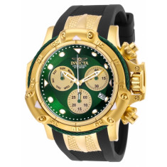 Invicta Men's 26967 Subaqua Quartz Chronograph Gold, Green Dial Watch
