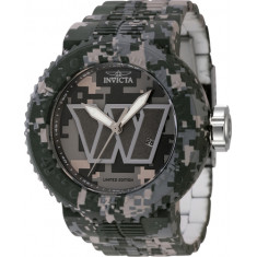 Invicta Men's 45100 NFL Washington Commanders Quartz 3 Hand Grey, Beige, Dark Grey, Camouflage Dial Watch
