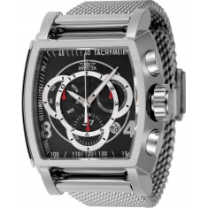 Invicta Men's 46007 S1 Rally Quartz Chronograph Black, Silver Dial Watch