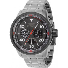 Invicta Men's 46982 Aviator Quartz Multifunction Gunmetal Dial Watch
