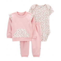 Conjunto 3 peças - Carter's (Tam: 24m) Estilo:1O568210)