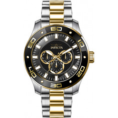 Invicta Men's 45759 Pro Diver  Quartz Multifunction Black Dial Watch