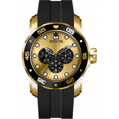 Invicta Men's 45719 Pro Diver Quartz Multifunction Gold Dial Watch