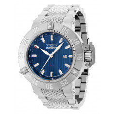 Invicta Men's 37213 Subaqua  Quartz 3 Hand Blue Dial Watch