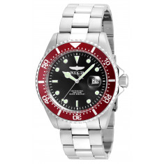 Invicta Men's 22020 Pro Diver  Quartz 3 Hand Black Dial Watch