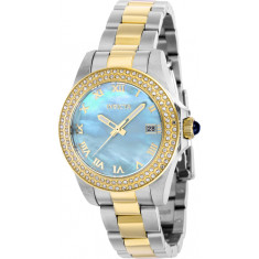 Invicta Women's 41552 Angel Quartz 3 Hand Light Blue Dial Watch