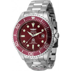 Invicta Men's 45814 Pro Diver  Automatic 3 Hand Red Dial Watch