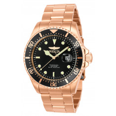 Invicta Men's 23386 Pro Diver Quartz 3 Hand Black Dial Watch