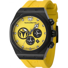 Technomarine Men's TM-523002 Reef Quartz Chronograph Black, Yellow Dial Watch