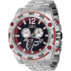 Invicta Men's 45433 NFL Atlanta Falcons Quartz Multifunction Black, Red, Grey Dial Watch