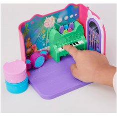 Brinquedo Infantil -  Gabby’s Dollhouse, Groovy Music Room Playset with Daniel James Catnip Figure